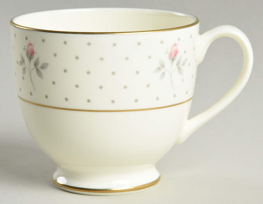 Mayfair (Gold Trim) Footed Cup by Pfaltzgraff-1