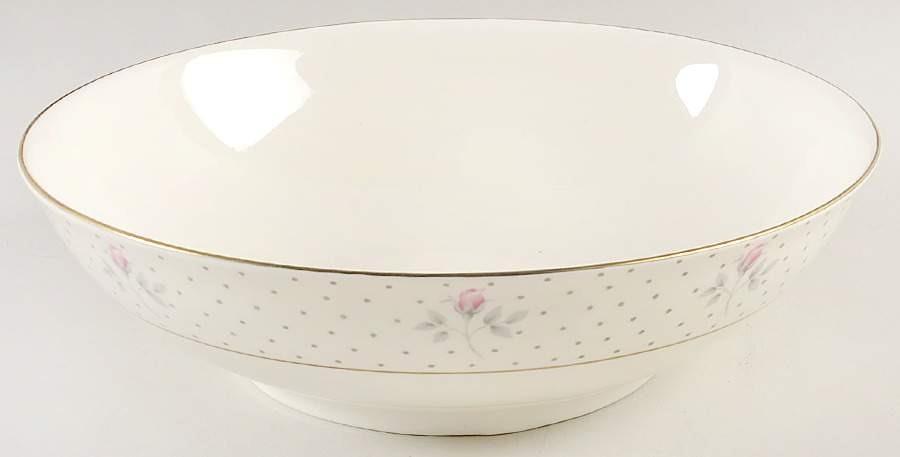 Mayfair (Gold Trim) 9" Round Vegetable Bowl by Pfaltzgraff-1