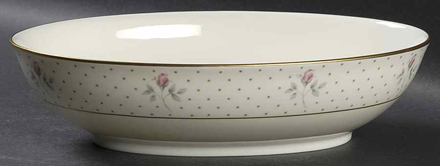 Mayfair (Gold Trim) 10" Oval Vegetable Bowl by Pfaltzgraff-1