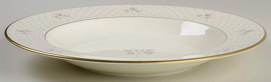Mayfair (Gold Trim) Large Rim Soup Bowl by Pfaltzgraff-1