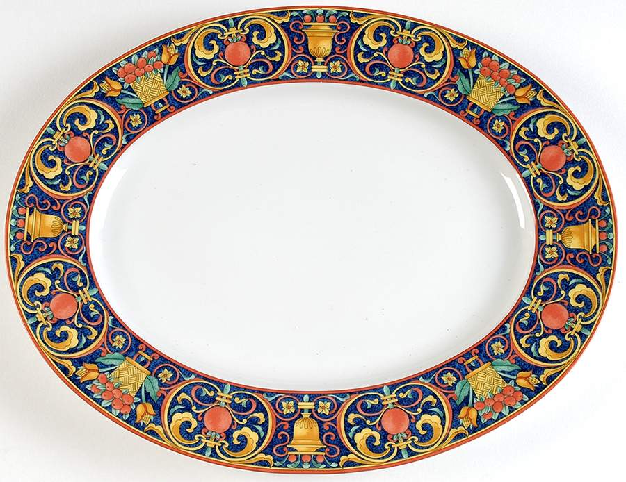 Mazarine 14" Oval Serving Platter by Pfaltzgraff-1