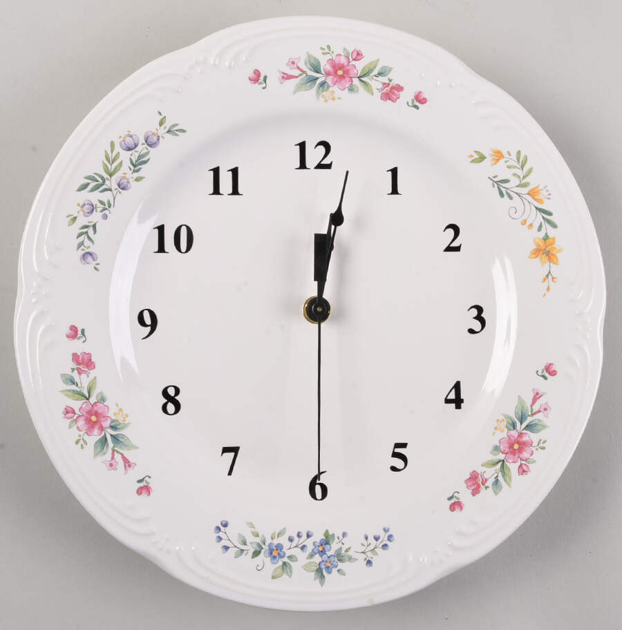 Meadow Lane 1-2" depth  Clock Plate HC by Pfaltzgraff-1