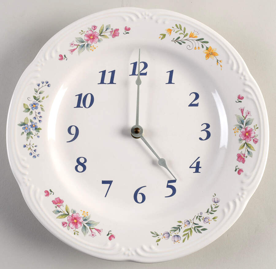 Meadow Lane Clock Plate by Pfaltzgraff-1