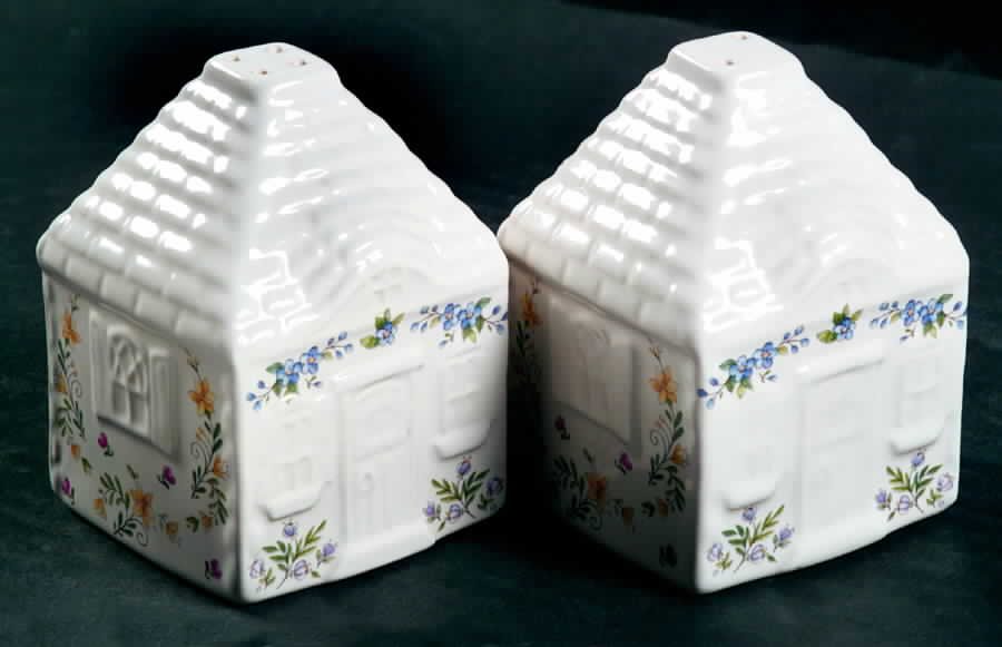 Meadow Lane Sculpted Salt & Pepper Set by Pfaltzgraff-1
