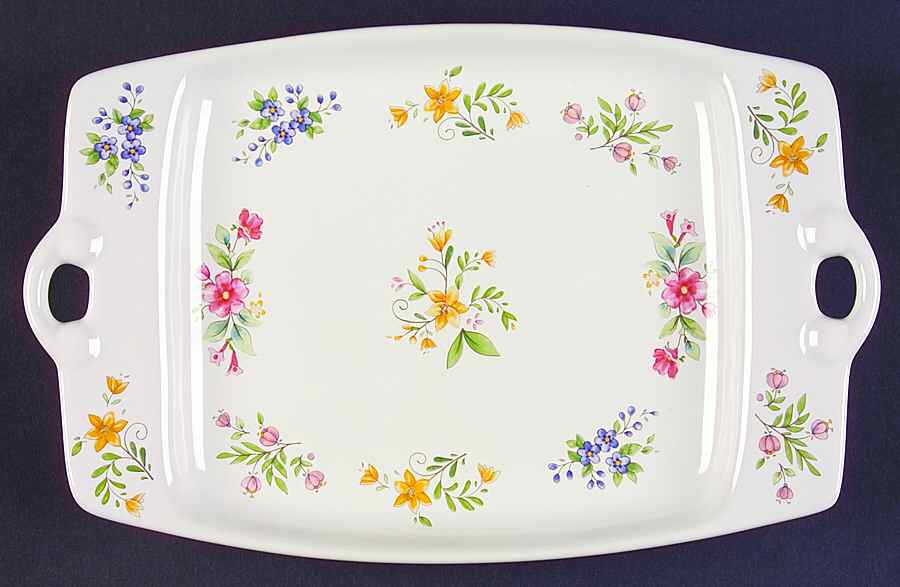 Meadow Lane 10" Rectangular Serving Platter by Pfaltzgraff-1