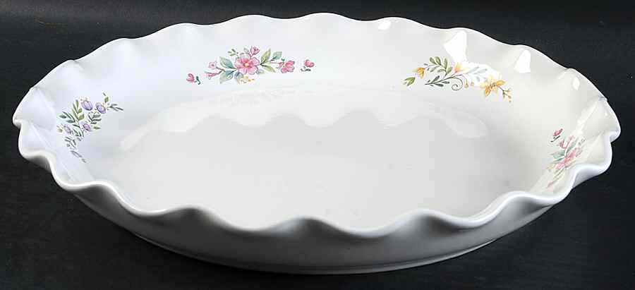 Meadow Lane Large Round Fluted Dish aka Chip/Dip Plate by Pfaltzgraff-1