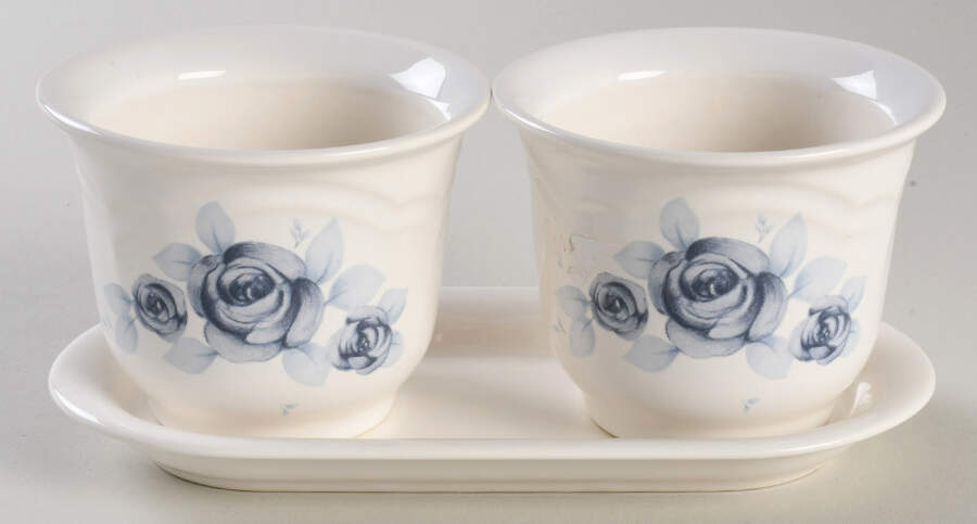 Memories Herb Pots with Tray (2 Pots and 1 Tray) by Pfaltzgraff-1