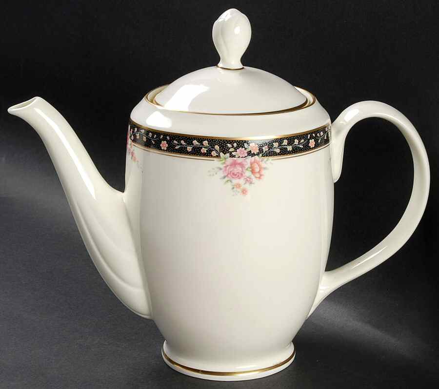 Midnight Bouquet Coffee Pot & Lid by Pfaltzgraff-1