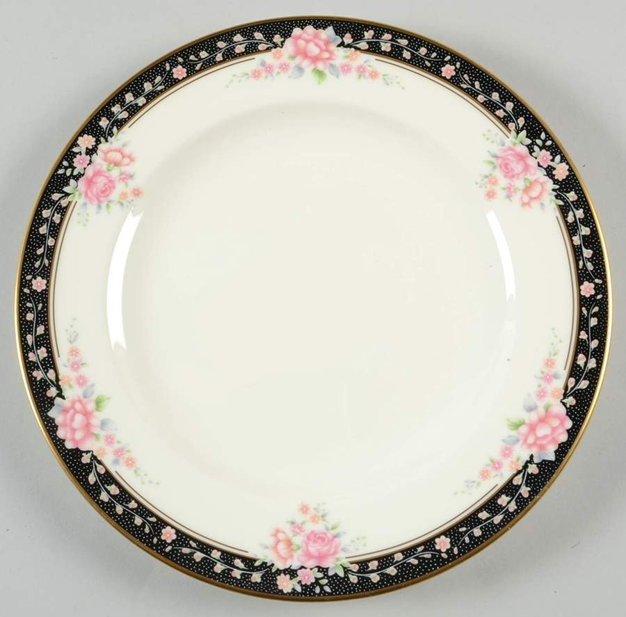 Midnight Bouquet Salad Plate by Pfaltzgraff-1