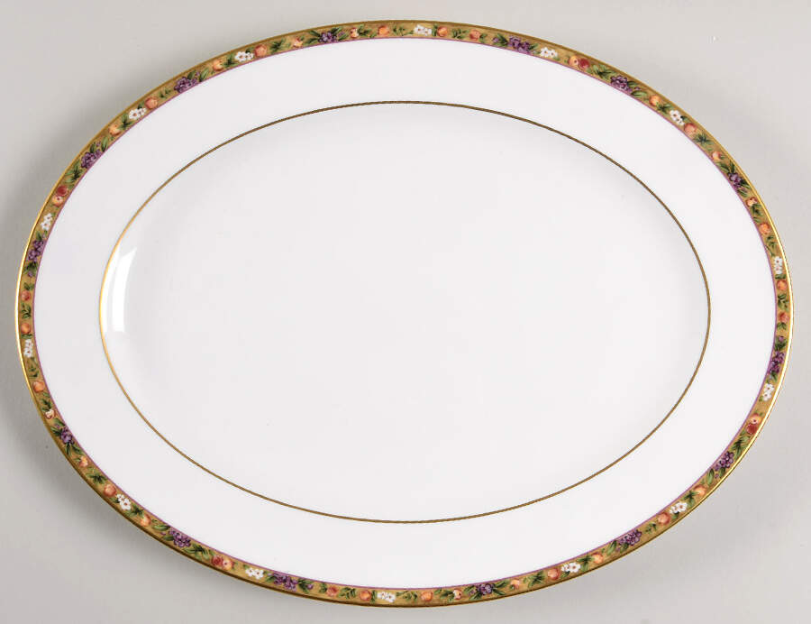 Minuet 14" Oval Serving Platter by Pfaltzgraff-1