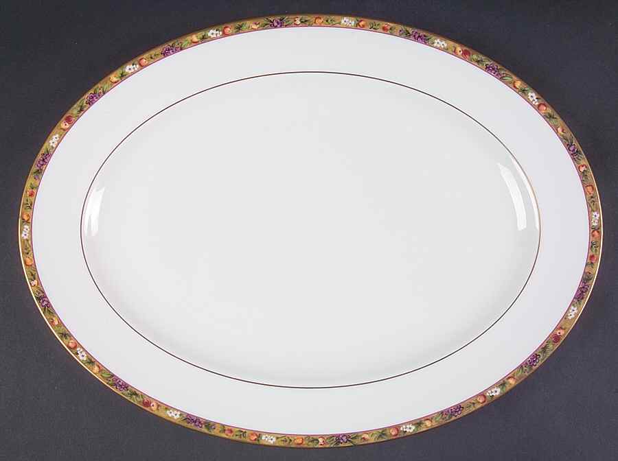 Minuet 14" Oval Serving Platter by Pfaltzgraff-1