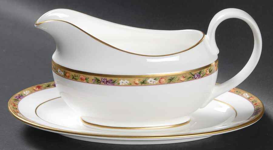 Minuet Gravy Boat & Underplate by Pfaltzgraff-1