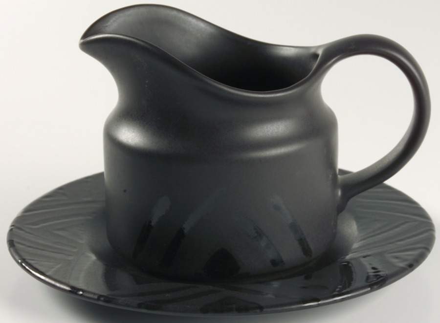 Midnight Sun Round Gravy Boat & Underplate (Salad Plate) by Pfaltzgraff-1