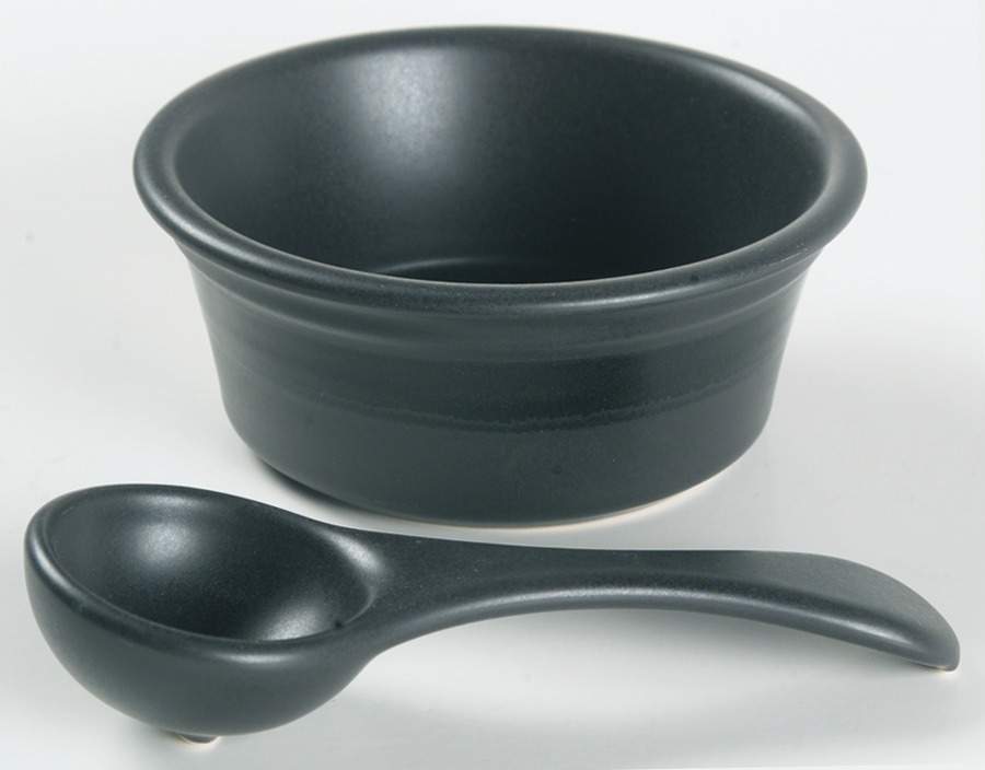 Midnight Sun Dip/Salsa Crock & Ladle by Pfaltzgraff-1