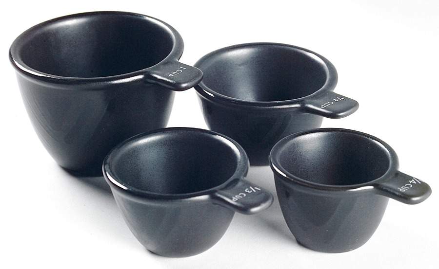 Midnight Sun Measuring Cup Set (1 Cup,1/2 Cup,1/3 Cup,1/4 Cup) by Pfaltzgraff-1