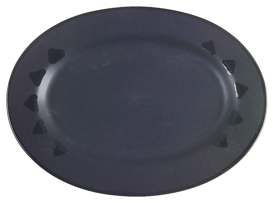Midnight Sun 12" Oval Steak Platter by Pfaltzgraff-1