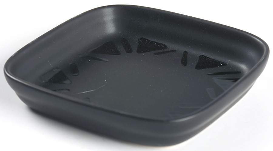Midnight Sun Individual Square Sandwich Server by Pfaltzgraff-1