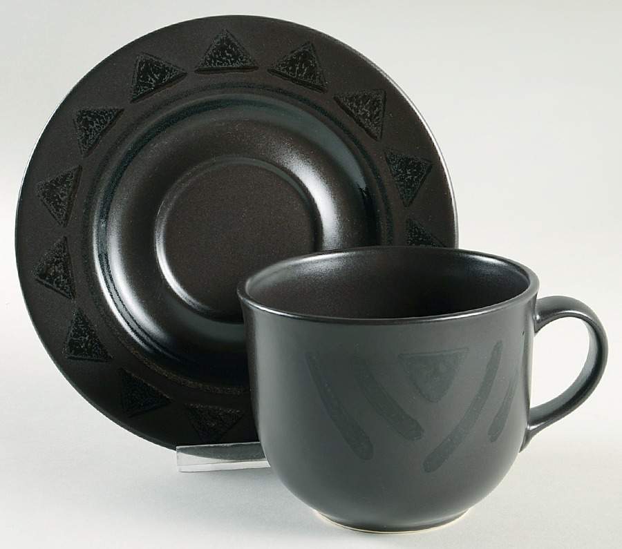 Midnight Sun Oversized Cup & Saucer Set by Pfaltzgraff-1
