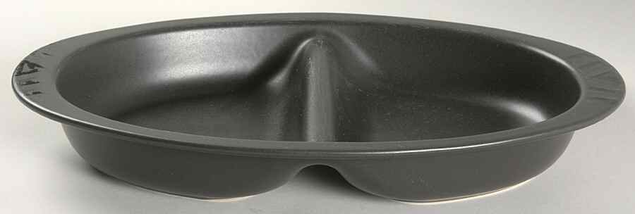 Midnight Sun 14" Oval Divided Vegetable Bowl by Pfaltzgraff-1