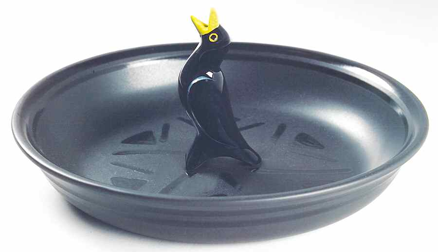 Midnight Sun 10" Pie Baking Plate with Pie Bird by Pfaltzgraff-1