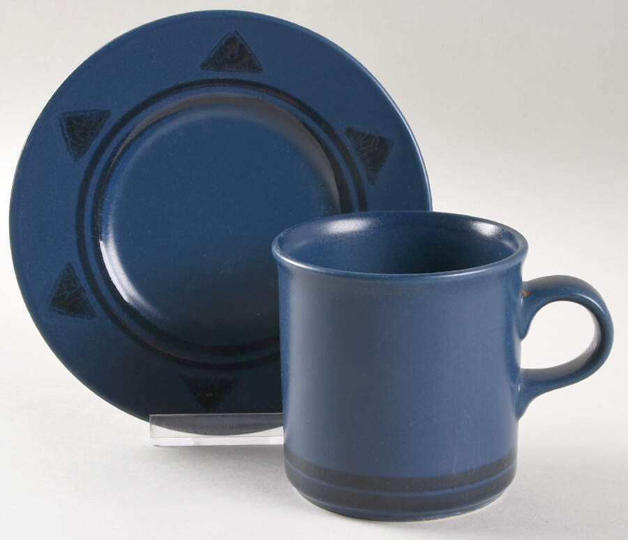 Morning Light Flat Cup & Saucer Set by Pfaltzgraff-1