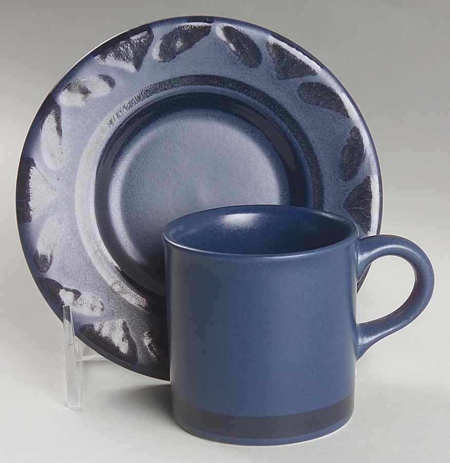 Morning Light Flat Demitasse Cup & Saucer Set by Pfaltzgraff-1