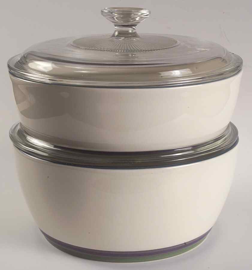 Mountain Shadow 4-Piece Bakeware Set (2 Bakers with Lids) by Pfaltzgraff-1
