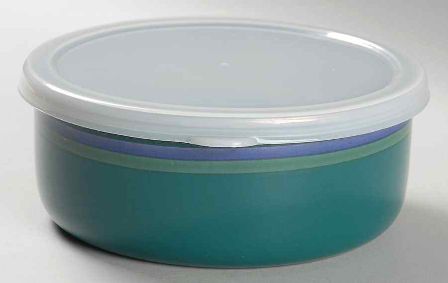 Mountain Shadow 5" Metal Bowl W/Plastic Lid by Pfaltzgraff-1