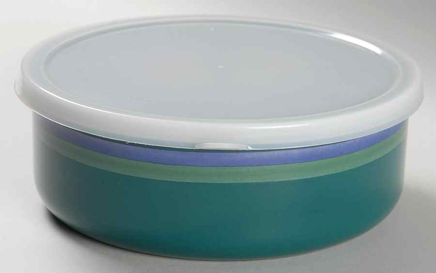 Mountain Shadow 6" Metal Bowl W/Plastic Lid by Pfaltzgraff-1