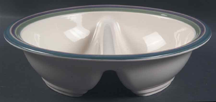 Mountain Shadow 11" Round Divided Vegetable Bowl by Pfaltzgraff-1