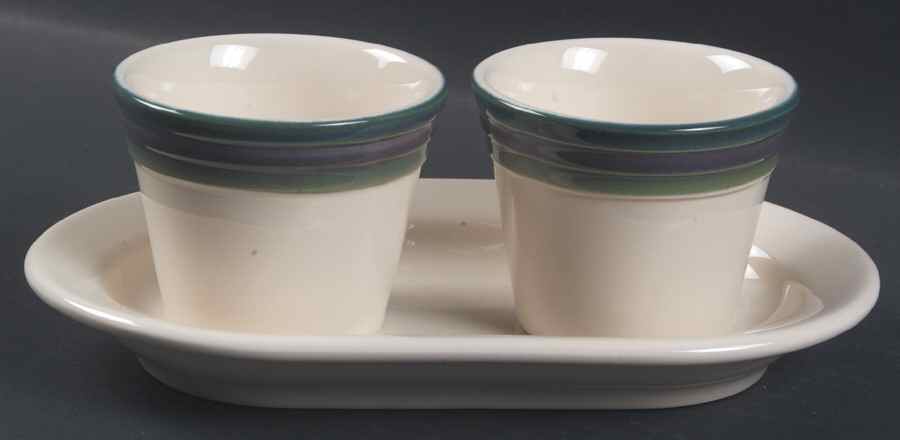 Mountain Shadow Herb Pots with Tray (2 Pots and 1 Tray) by Pfaltzgraff-1