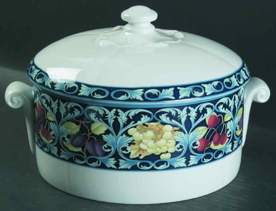 Napoli (Porcelain) Round Covered Vegetable by Pfaltzgraff-1