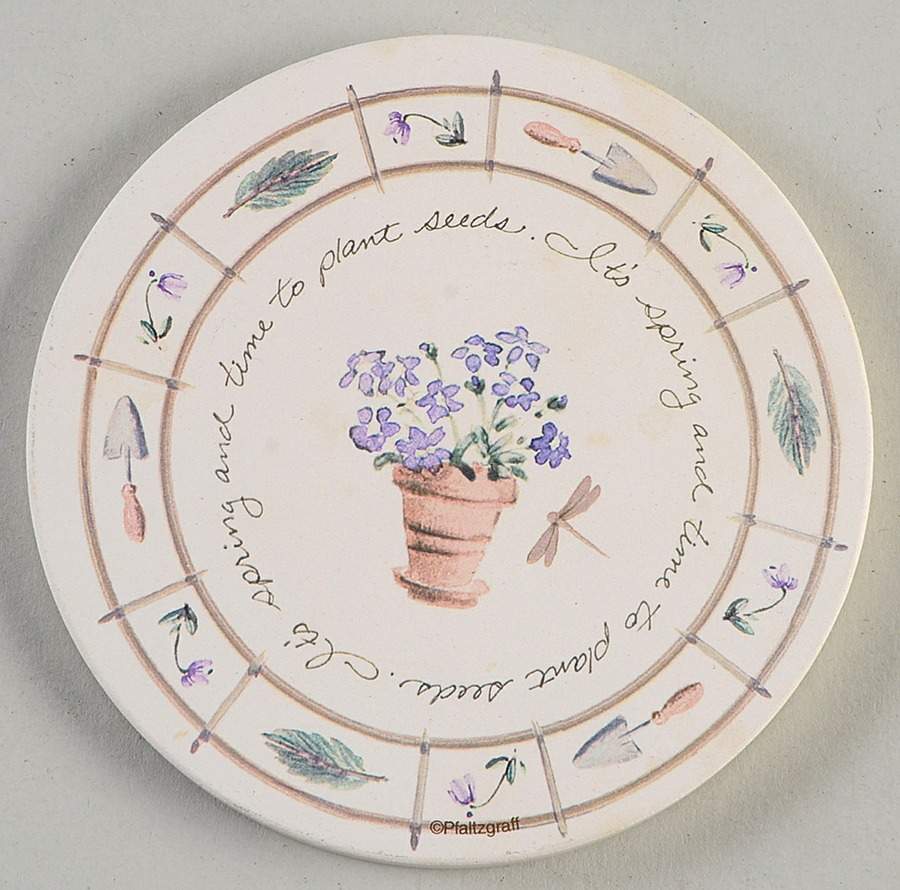 Naturewood Cork Back Round Coaster by Pfaltzgraff-1