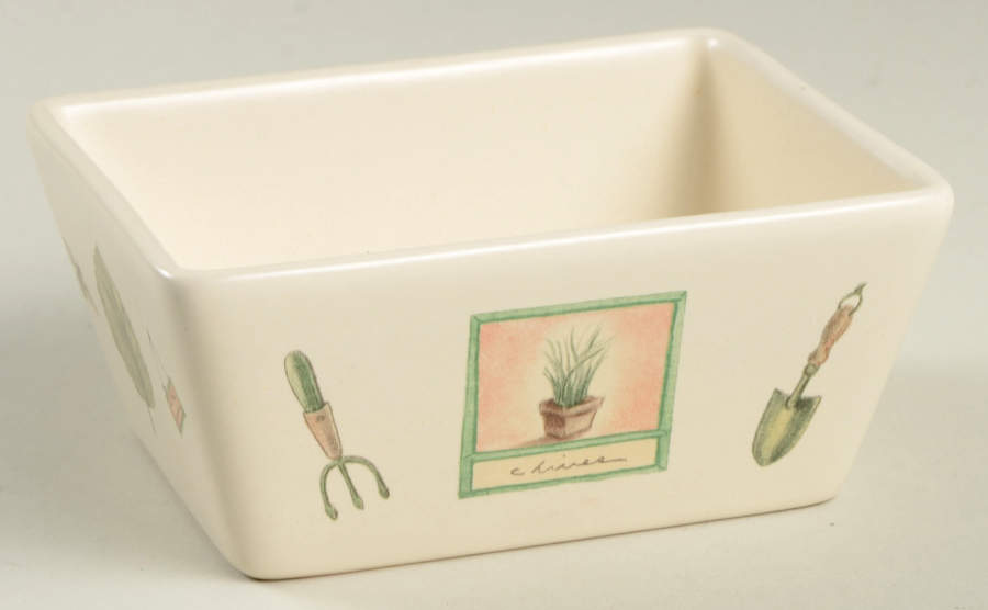 Naturewood Rectangular Dip Bowl by Pfaltzgraff-1