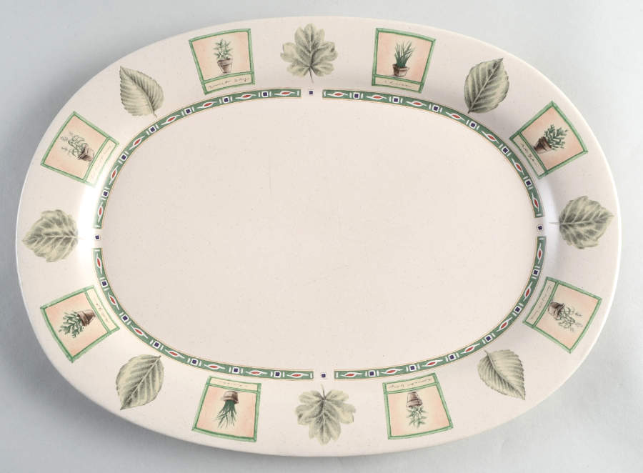 Naturewood 14" Oval Serving Platter by Pfaltzgraff-1