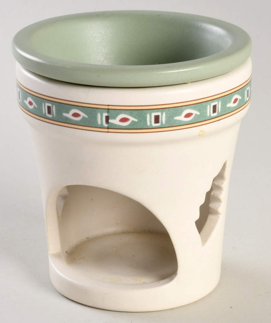 Naturewood 2 Pc Wax Tart Burner/Warmer (Bowl & Candle Base) by Pfaltzgraff-1