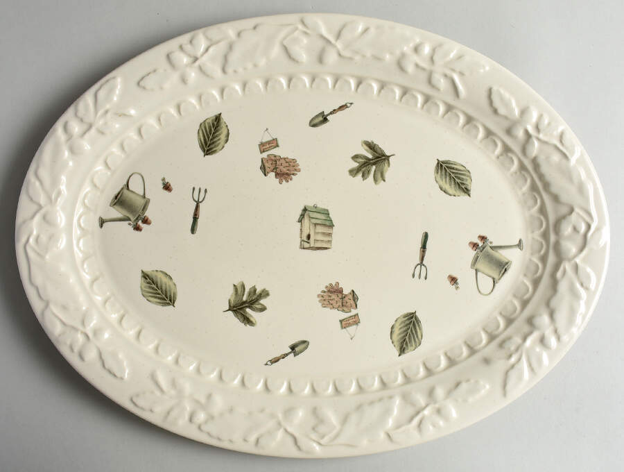 Naturewood 18" Oval Serving Platter by Pfaltzgraff-1