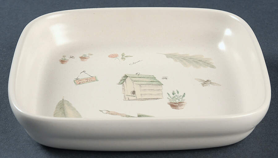 Naturewood Individual Square Sandwich Server by Pfaltzgraff-1