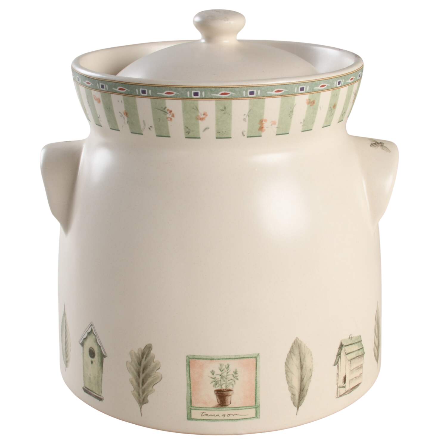 Naturewood Bean Pot & Lid by Pfaltzgraff-1