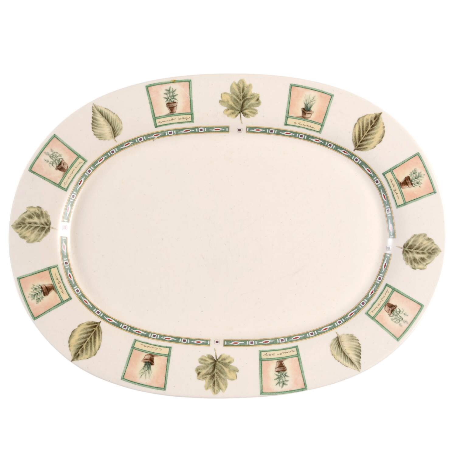 Naturewood 14" Oval Serving Platter by Pfaltzgraff-1
