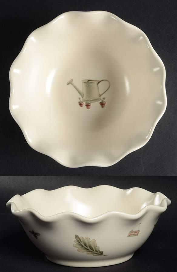 Naturewood Small Round Fluted Bowl by Pfaltzgraff-1