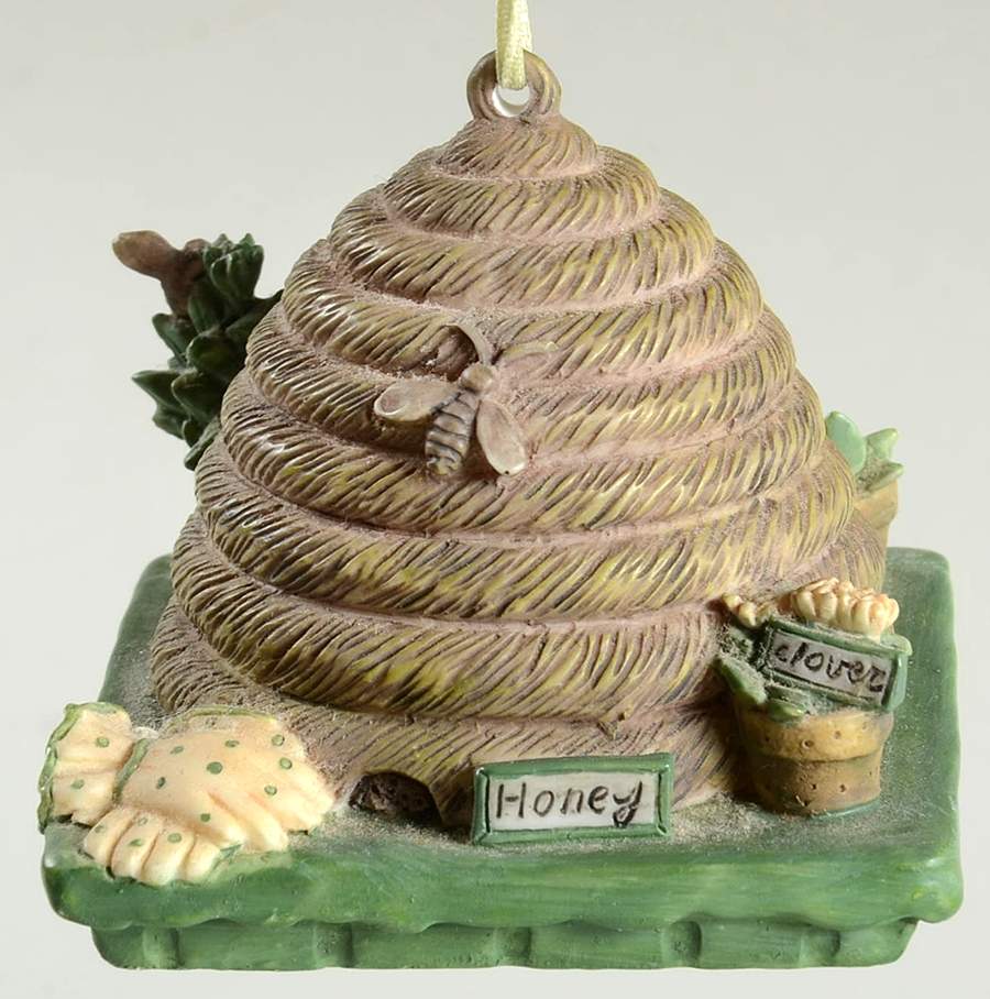 Naturewood Bee Hive Ornament by Pfaltzgraff-1