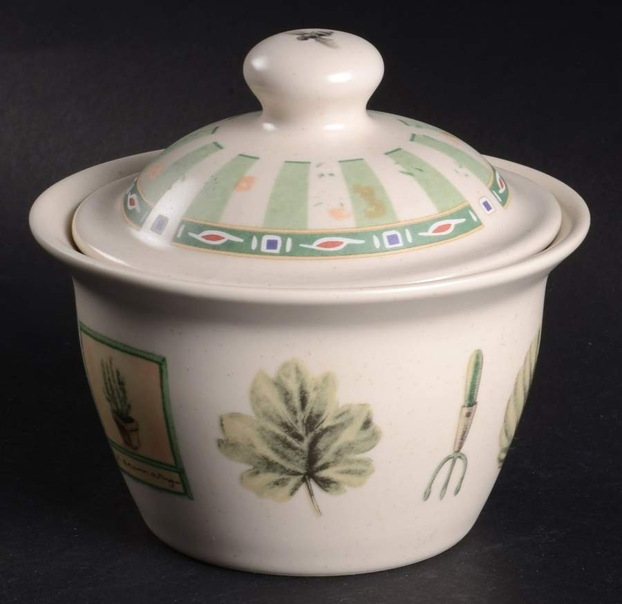 Naturewood Sugar Bowl & Lid by Pfaltzgraff-1