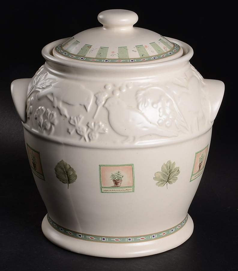 Naturewood Bird Seed Crock & Lid by Pfaltzgraff-1