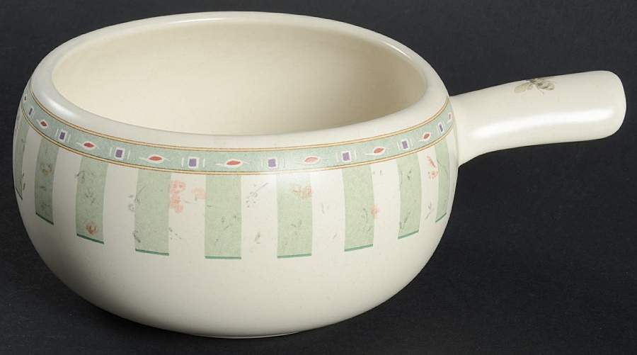 Naturewood One Stick Handled Soup/Snack Bowl (use with SNTR11) by Pfaltzgraff-1