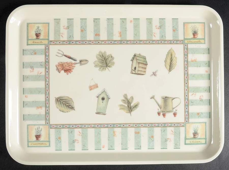 Naturewood 15" Rectangular Melamine Tray by Pfaltzgraff-1