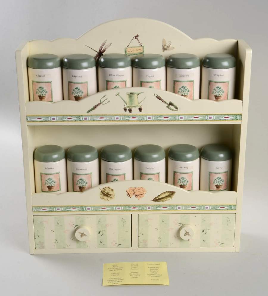Naturewood Spice Jar Set with Wood Stand by Pfaltzgraff-1