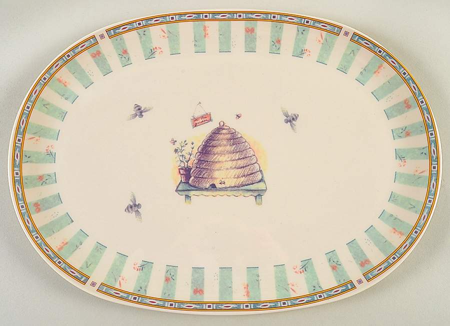 Naturewood 15" Melamine Oval Serving Platter by Pfaltzgraff-1
