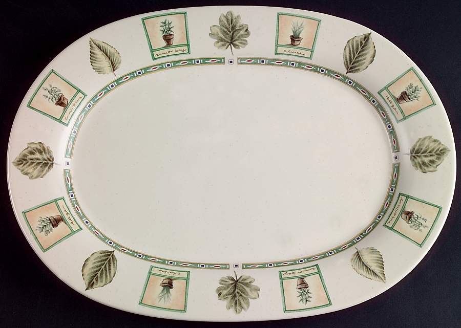 Naturewood 14" Oval Serving Platter by Pfaltzgraff-1