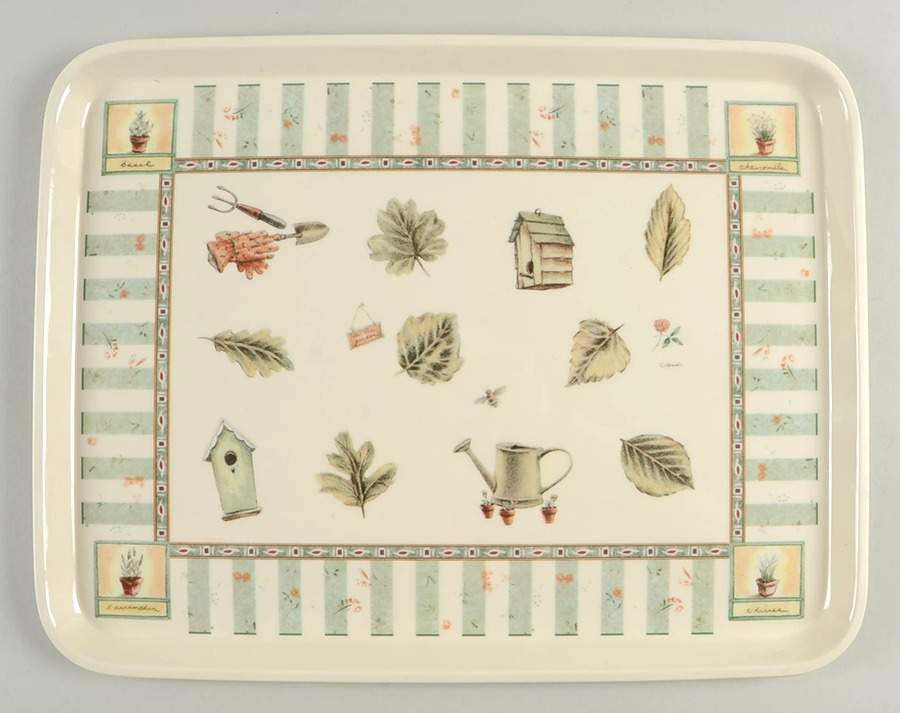Naturewood 17" Rectangular Melamine Tray by Pfaltzgraff-1